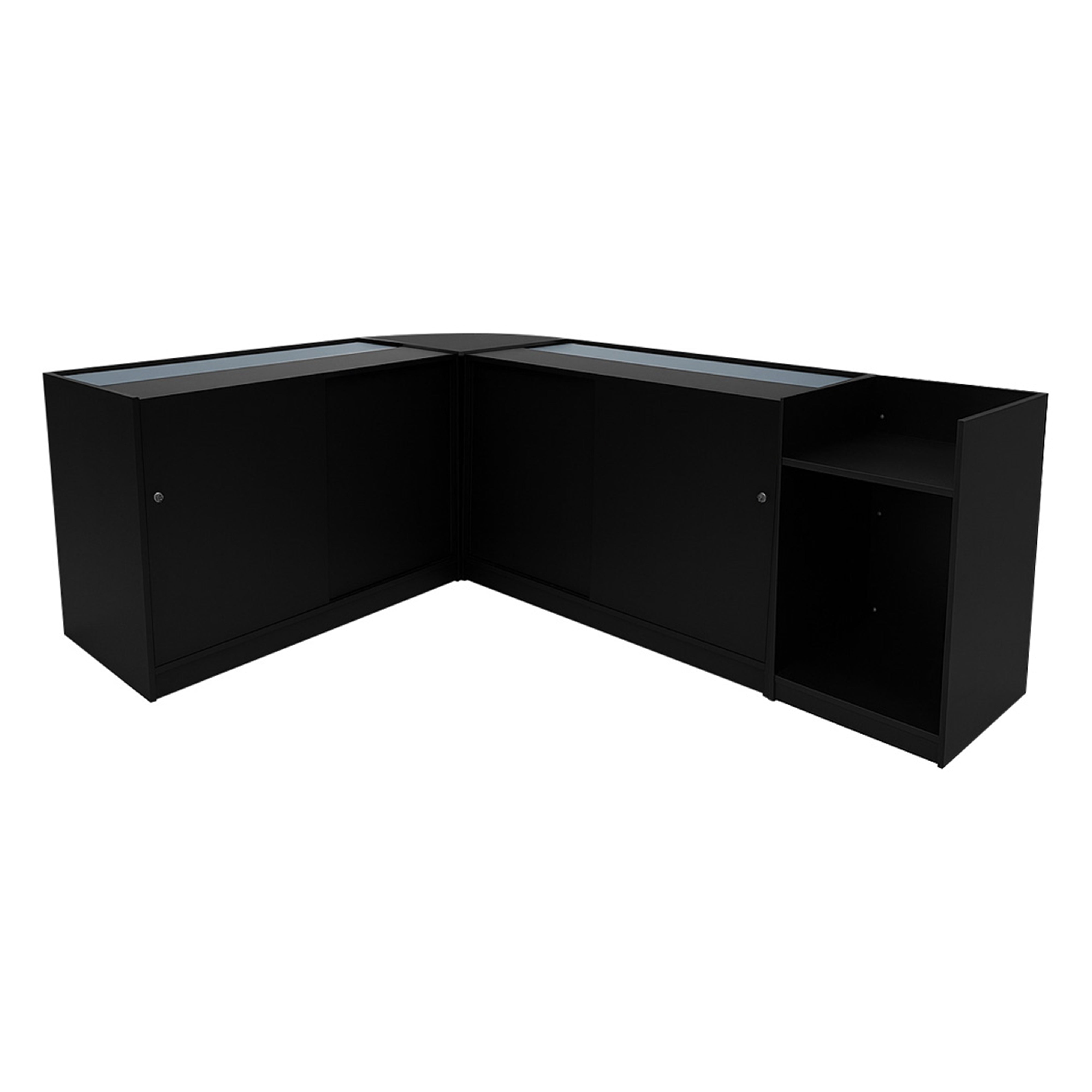 Gravity LED Shop Counter Set – B1200, C1200, TB60, CM60 – Black