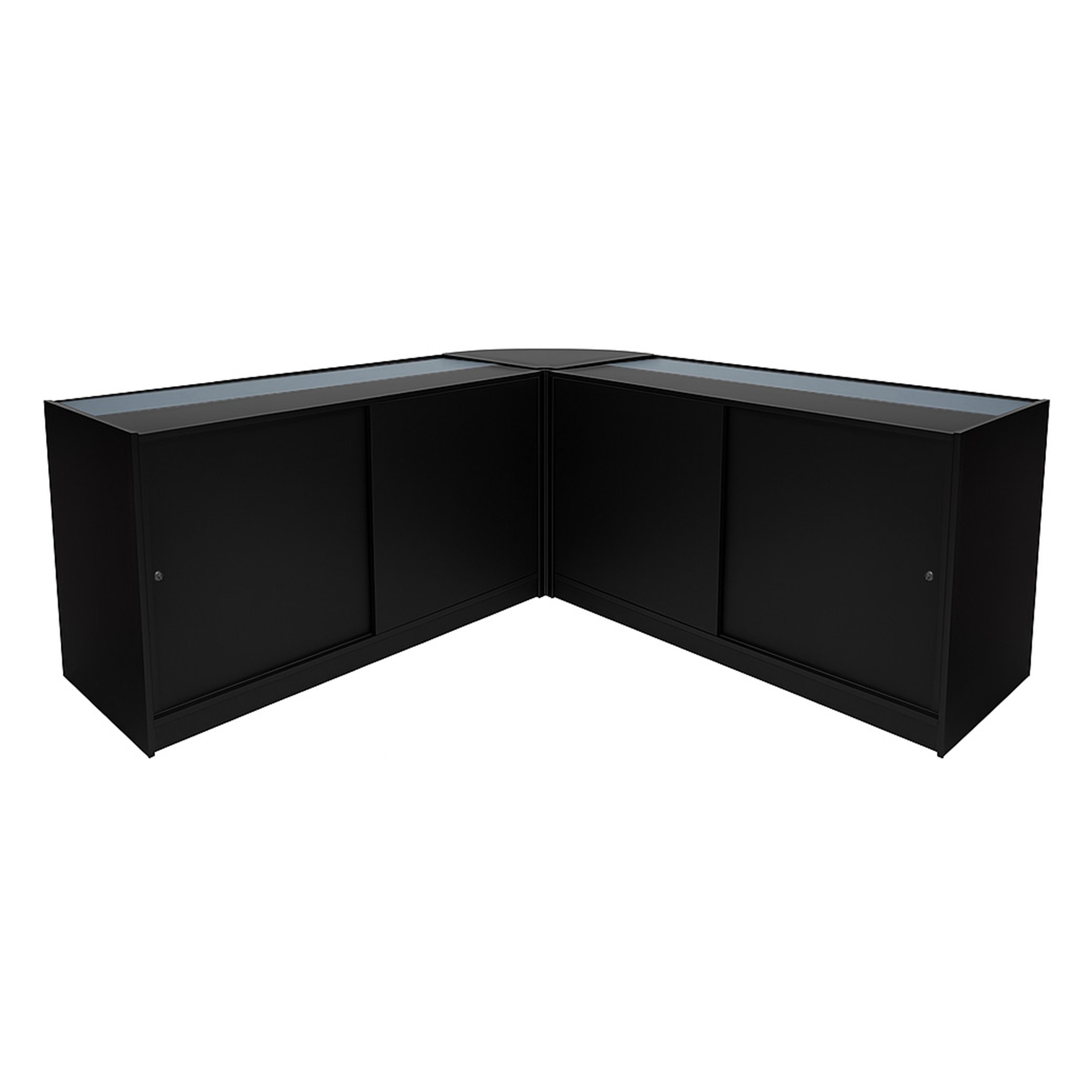 Iris LED Shop Counter Set CM60 with 2x B1500 - Black