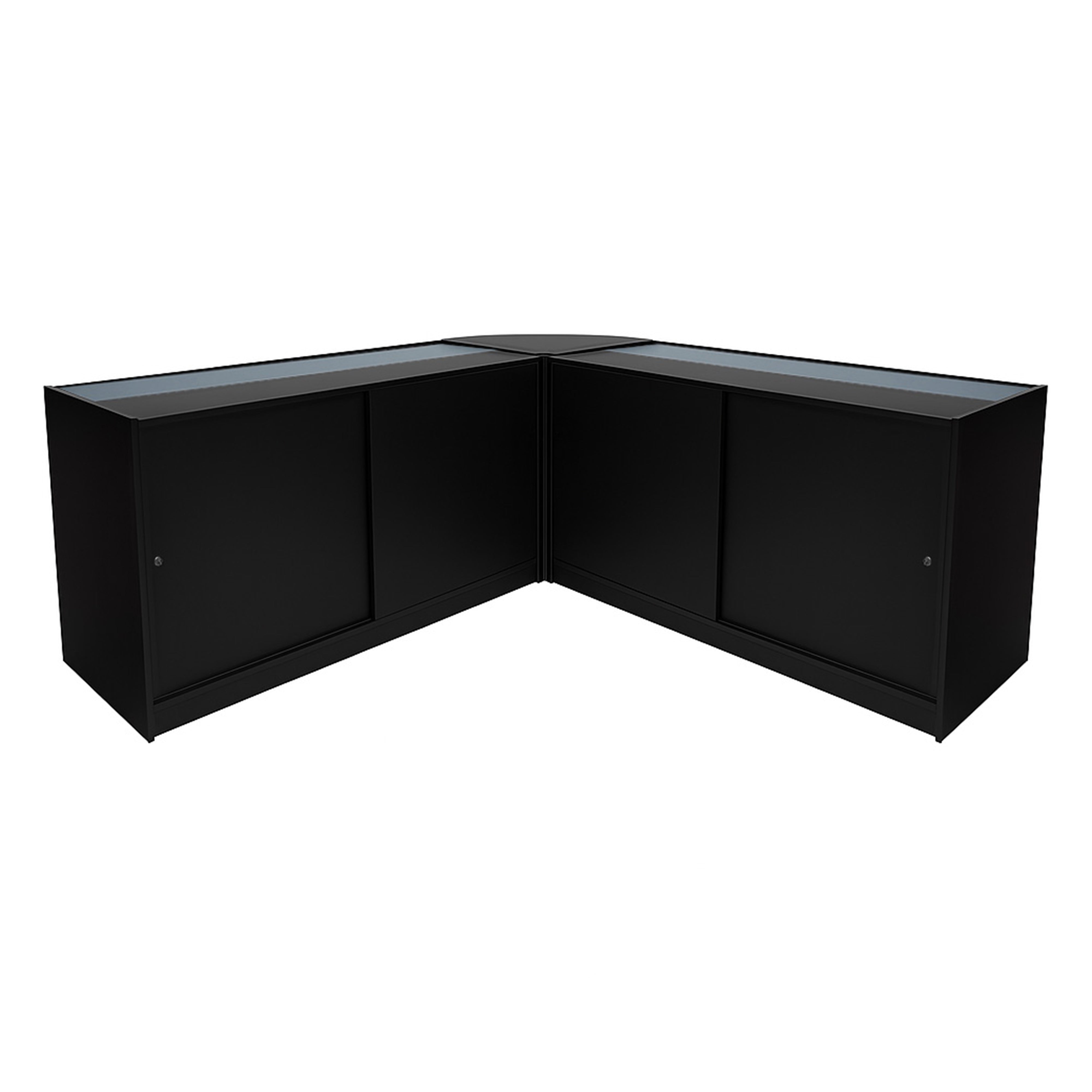 Theseus LED Shop Counter Set LM60 and 2x B1500 – Black