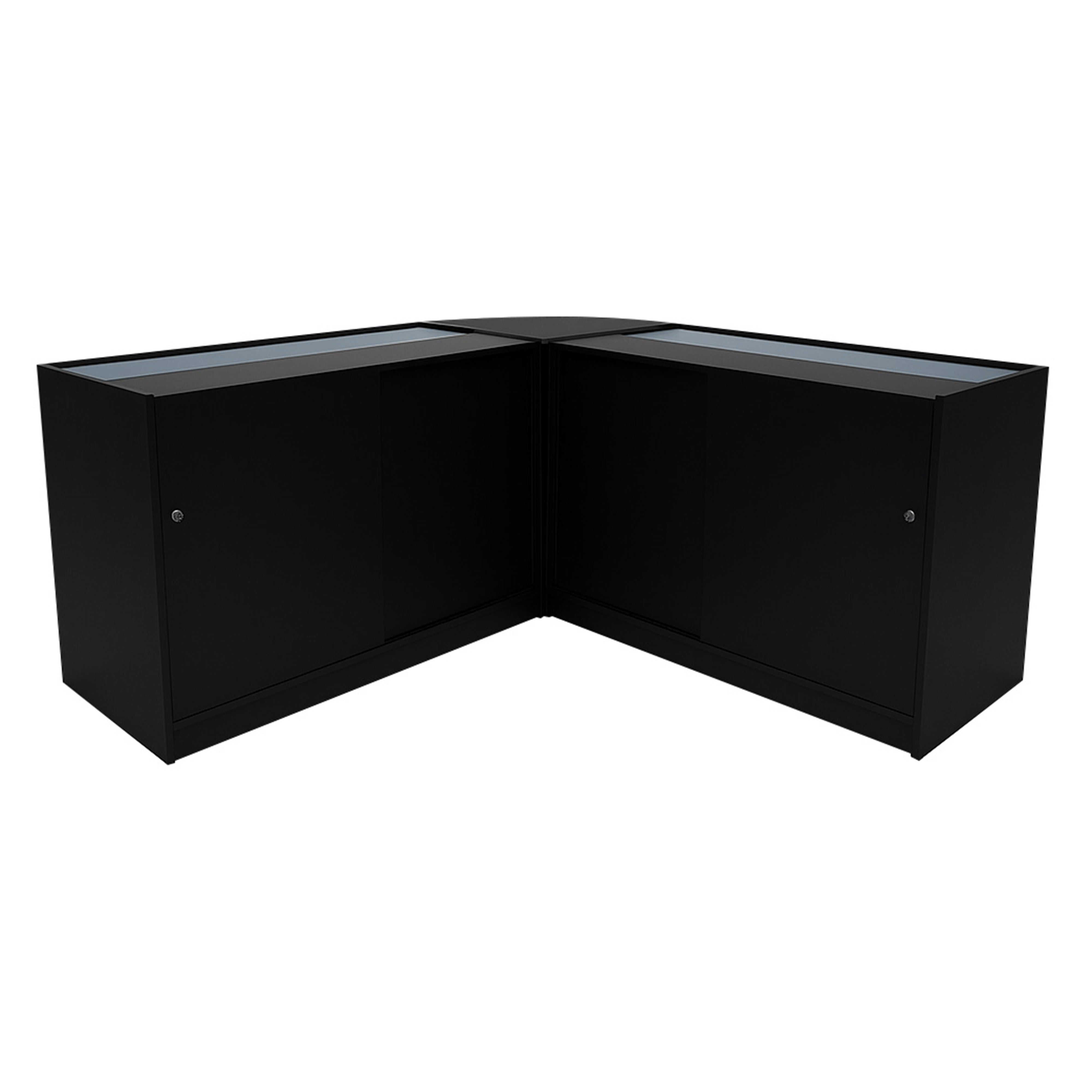 Apollo LED Shop Counter Set LM60 and 2×K1500 (Black)