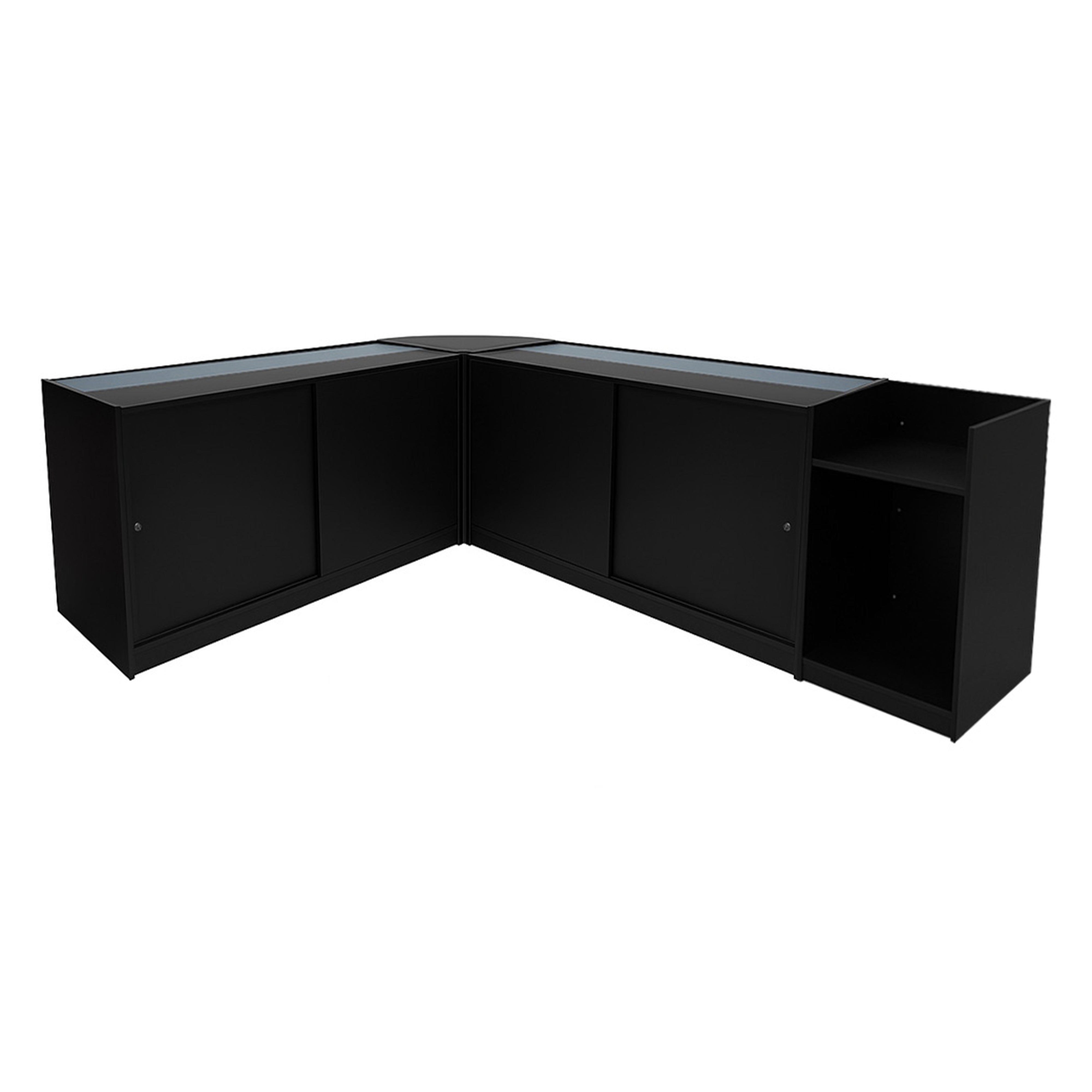 Gravity LED Shop Counter Set B1500, C1500, TB60, CM60 – Black