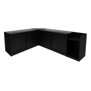 Astro LED Shop Counter Set LM60, TB60 and 2× K1500 – Black