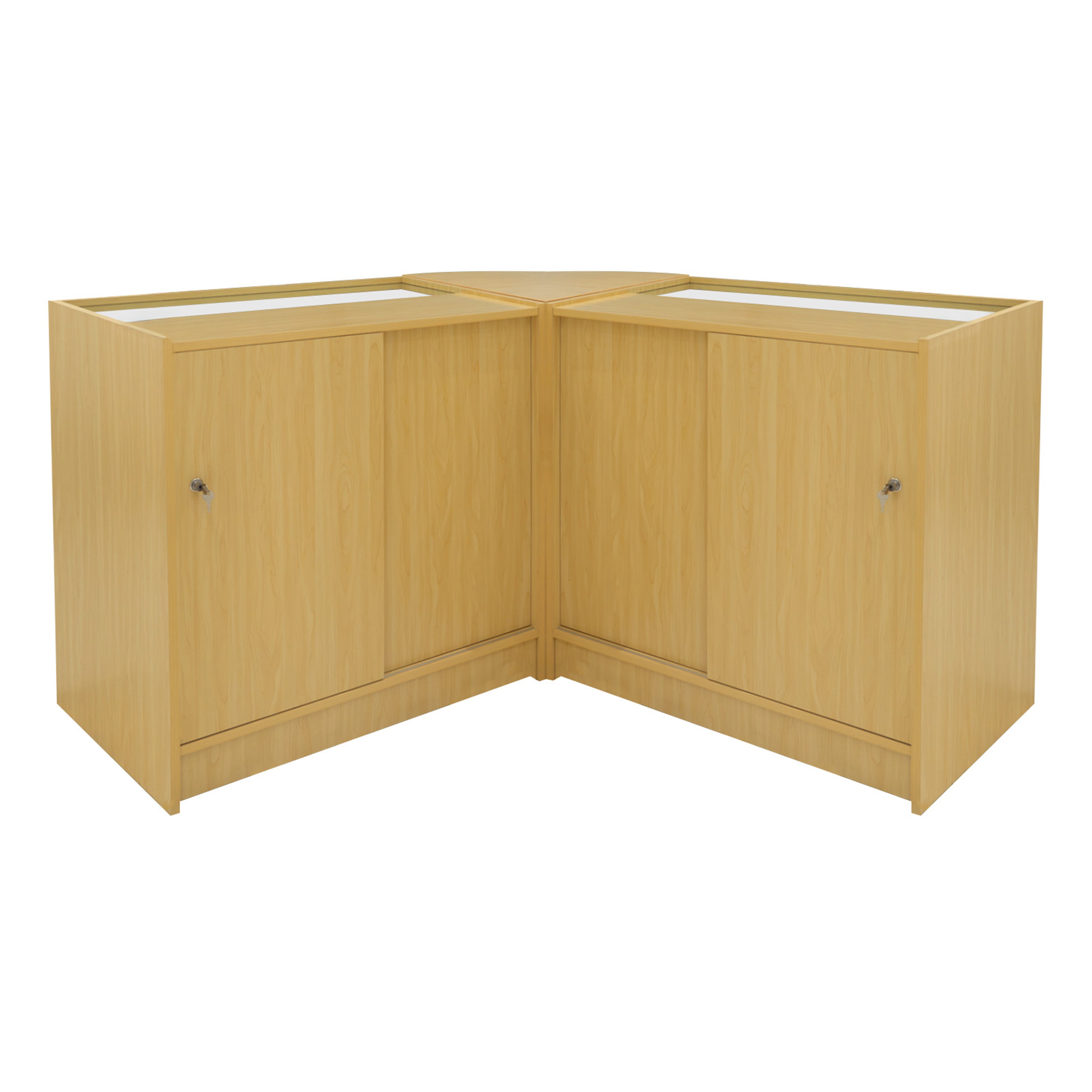 Andromeda LED Shop Counter Set — LM60 with Two C900 Units, Maple Finish