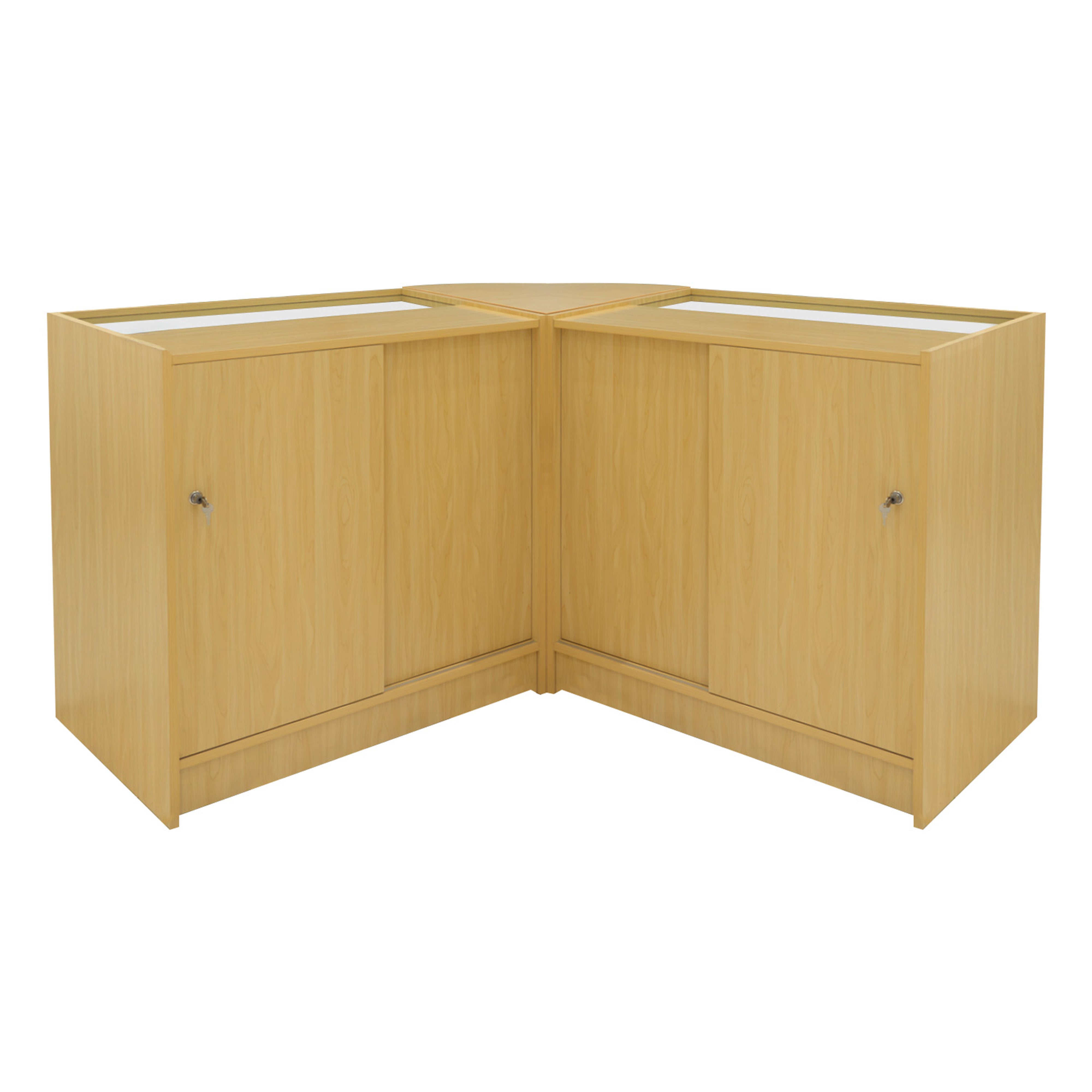 Apollo LED Shop Counter Set LM60 with Two K900 Counters – Maple Finish