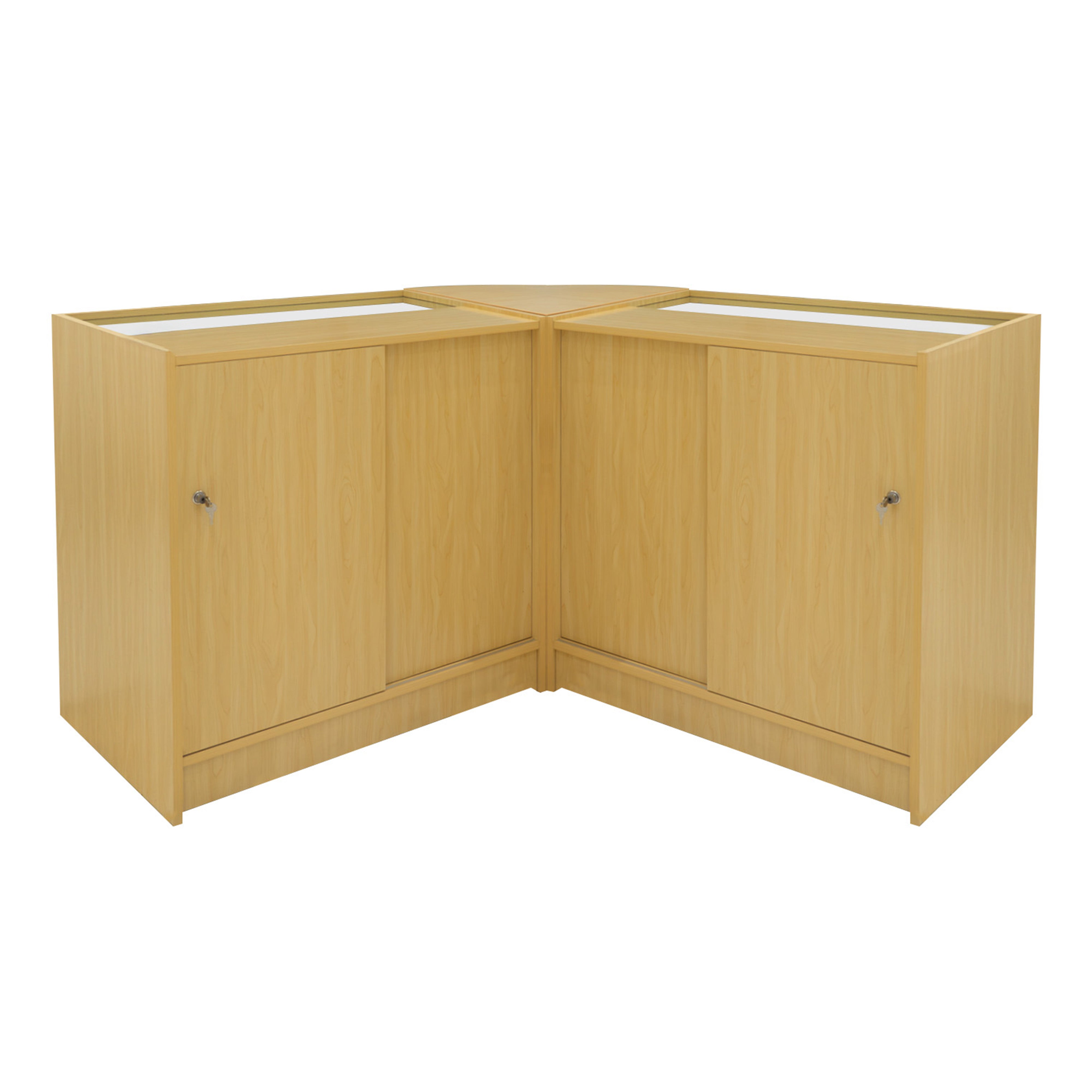 Harmonia LED Shop Counter Set (B900, C900, LM60) – Maple Finish