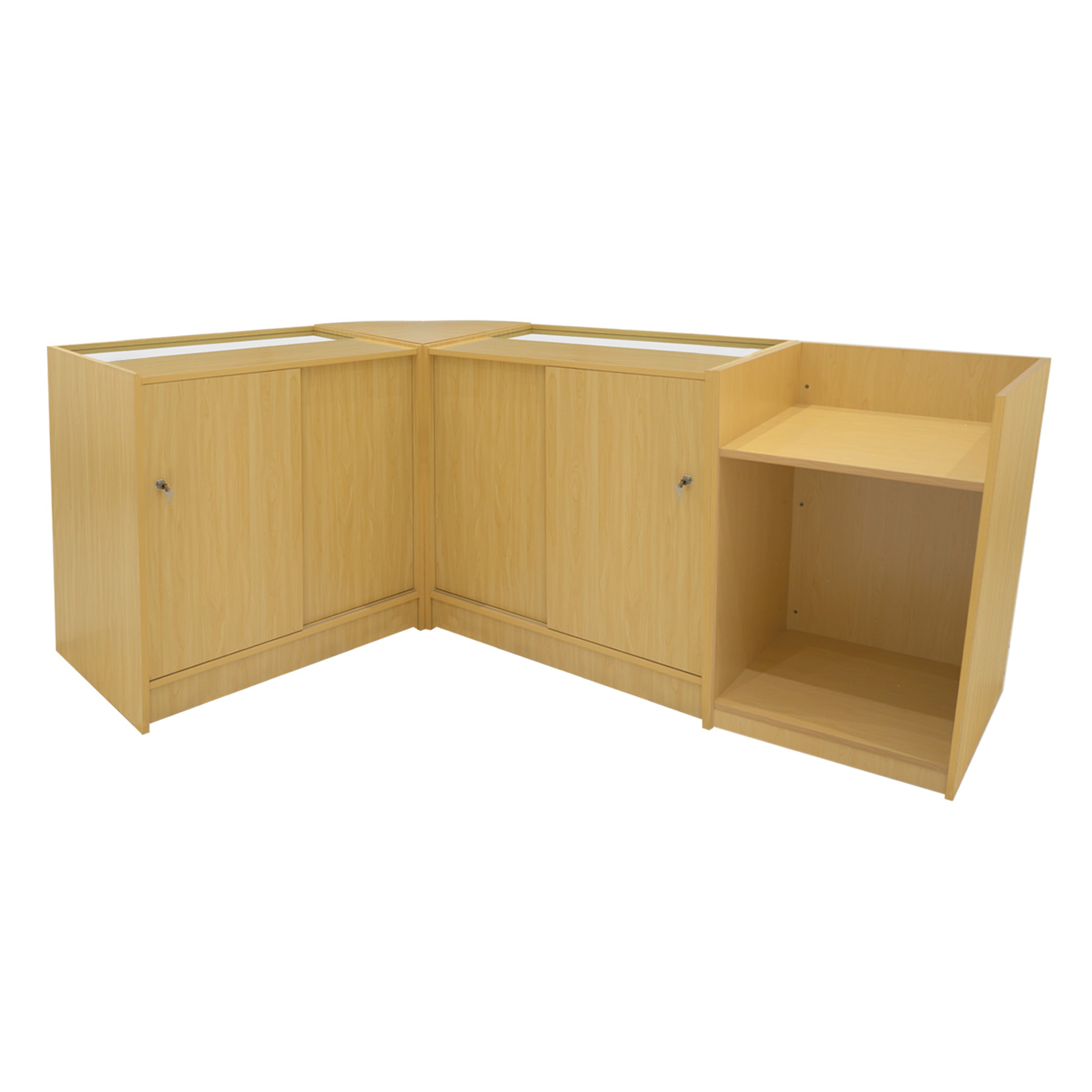 Hyperion LED Shop Counter Set (K900, B900, TB60, LM60) - Maple Finish