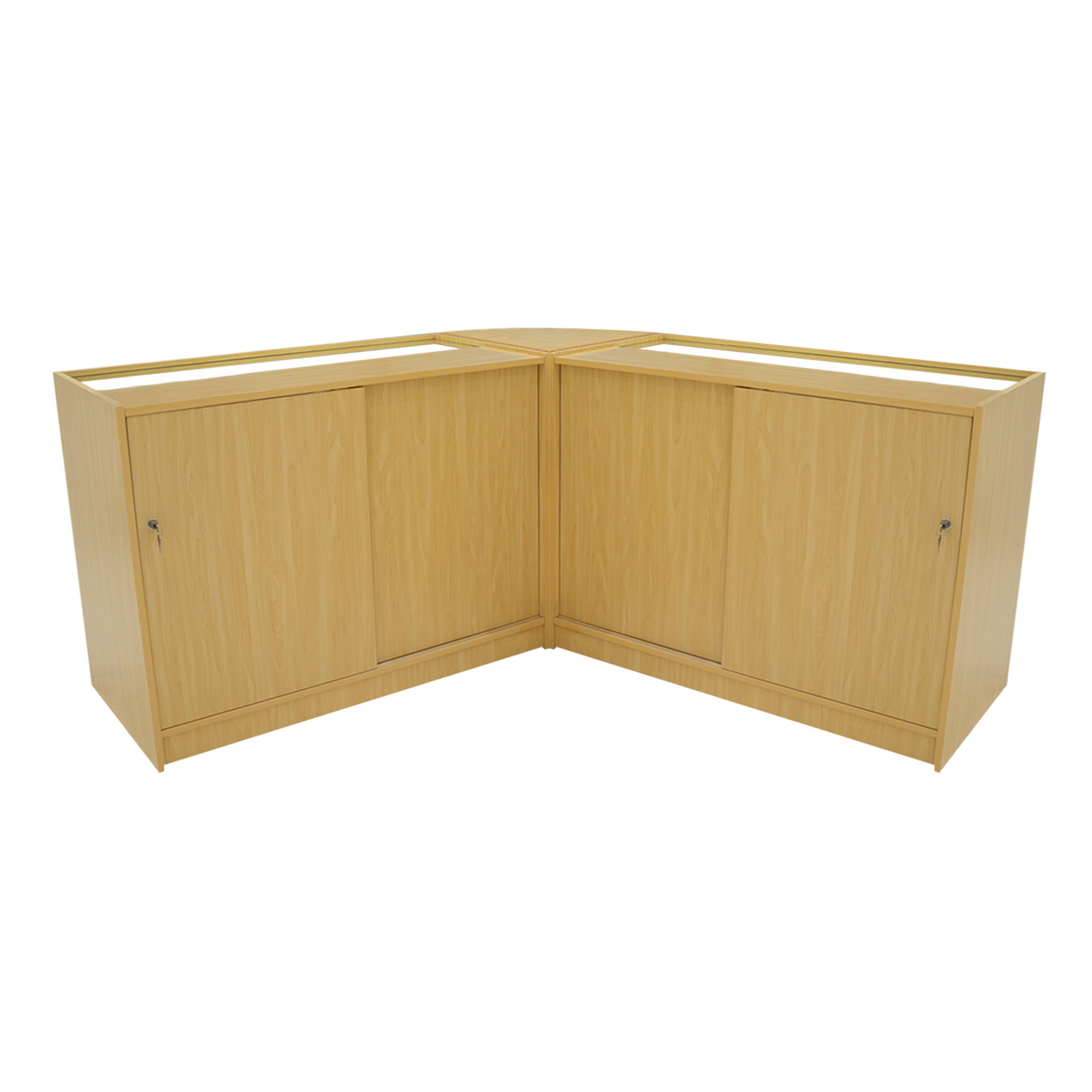 Andromeda LED Shop Counter Set with LM60 and Two C1200 Modules - Maple Finish