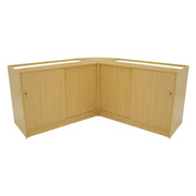 Demeter LED Shop Counter Set K1200, B1200 and LM60 - Maple Finish