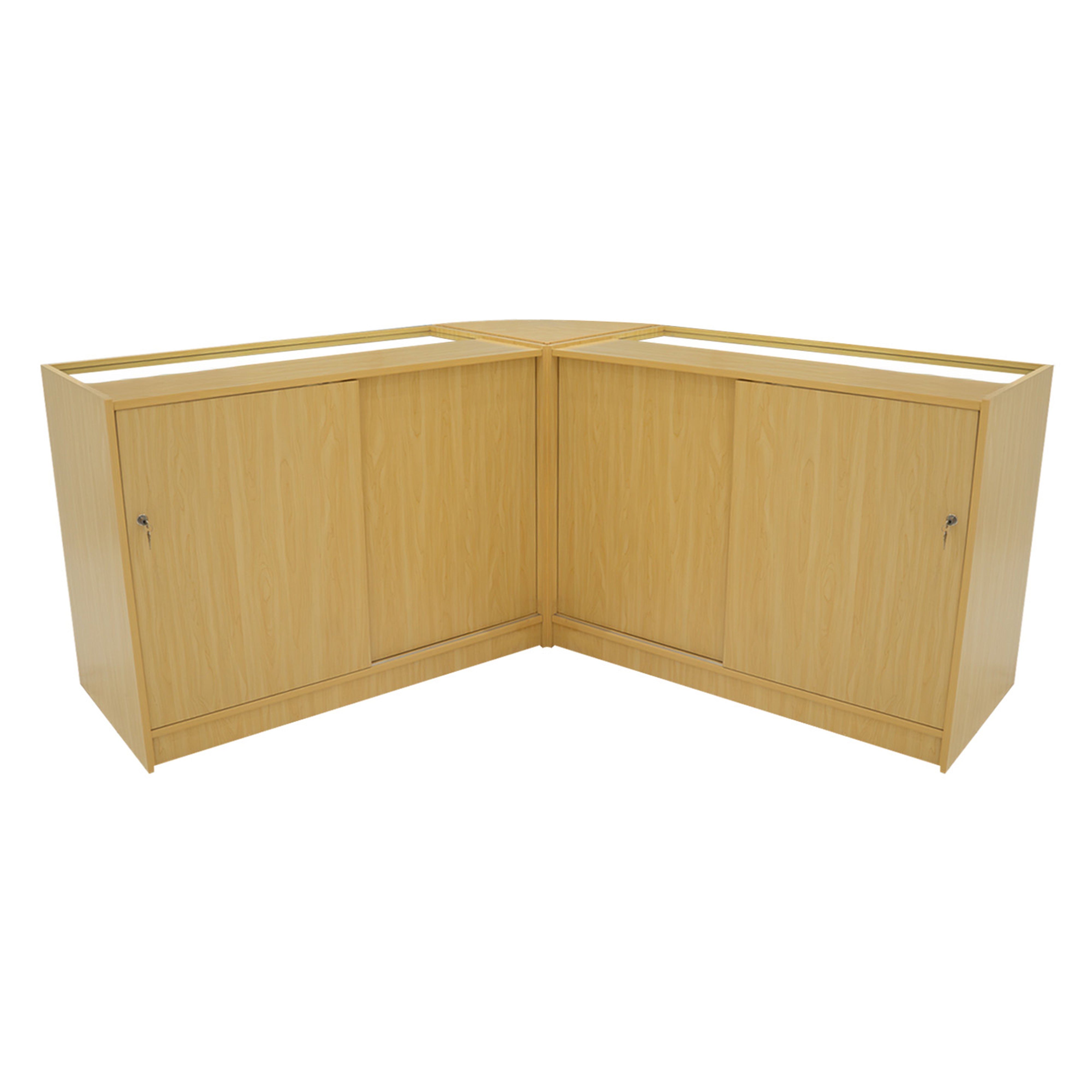 Demeter LED Shop Counter Set K1200, B1200 and LM60 - Maple Finish