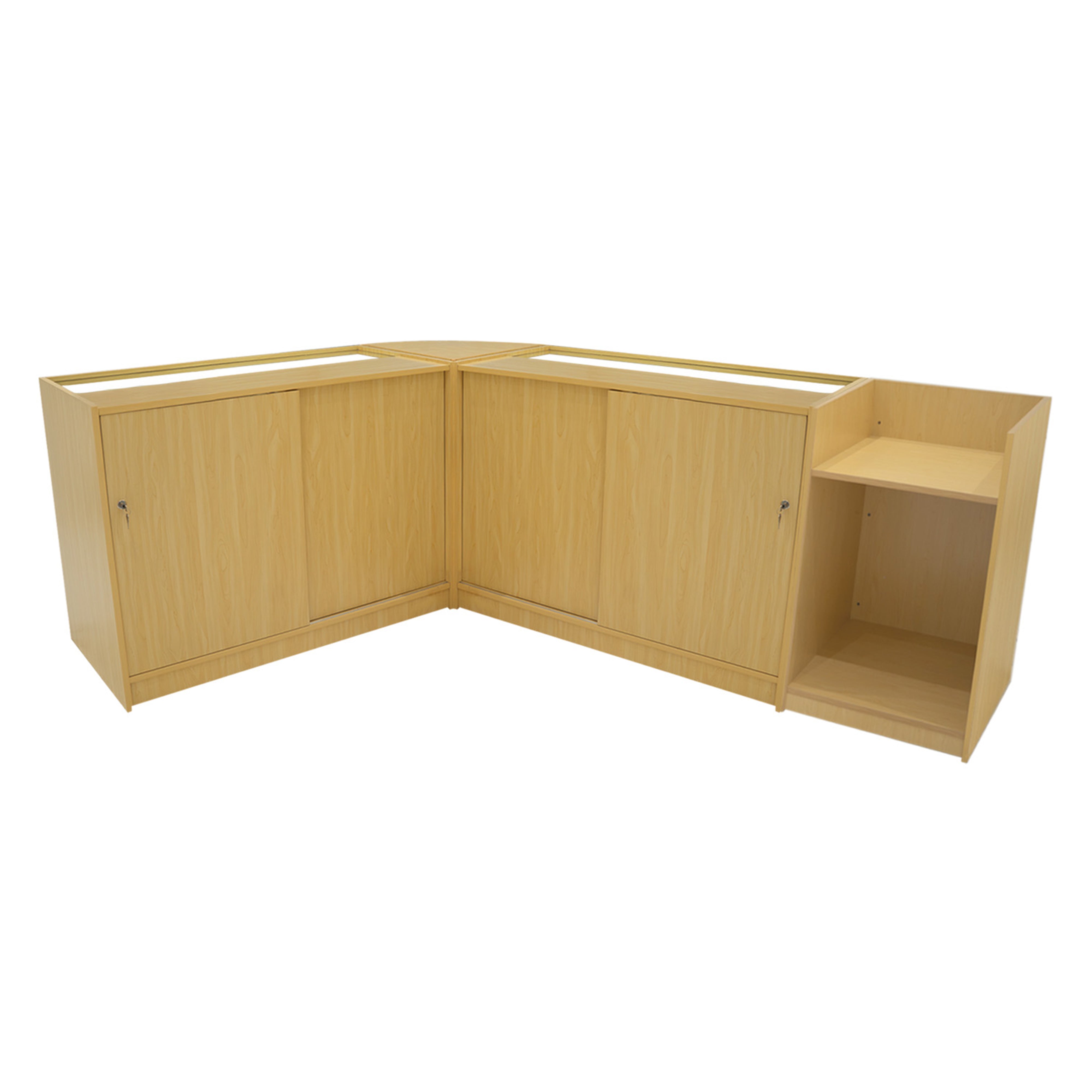 Aries LED Shop Counter Set CM60, TB60, and 2x K1200 – Maple Finish
