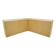 Andromeda LED Shop Counter Set LM60 with 2 x C1500 – Maple Finish