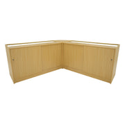 Harmonia LED Shop Counter Set (B1500, C1500, LM60) – Maple Finish