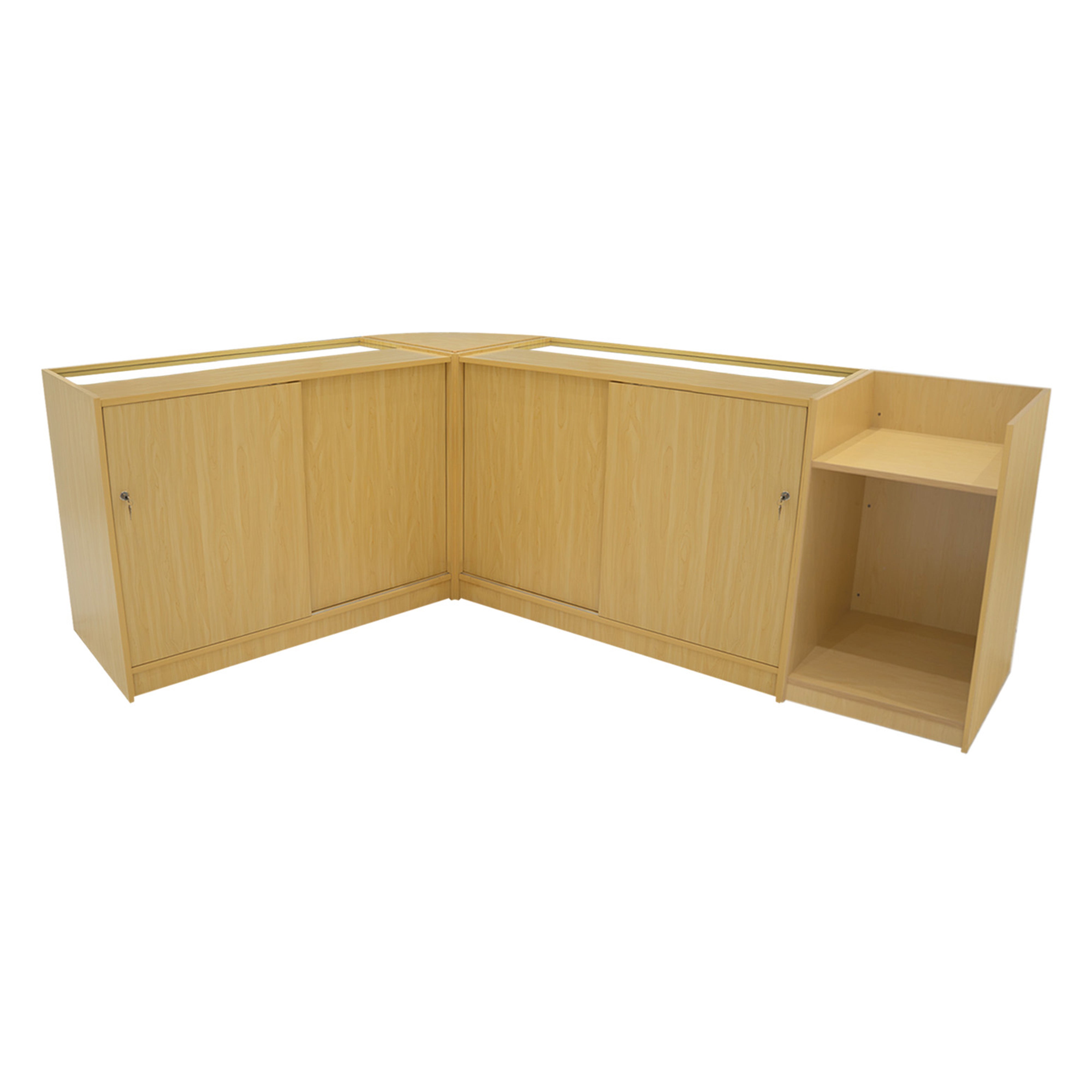 Phoenix LED Shop Counter Set CM60, TB60, and 2 × C1500 – Maple Finish
