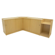 Vega LED Shop Counter Set (K1500, C1500, TB60, CM60) - Maple Finish