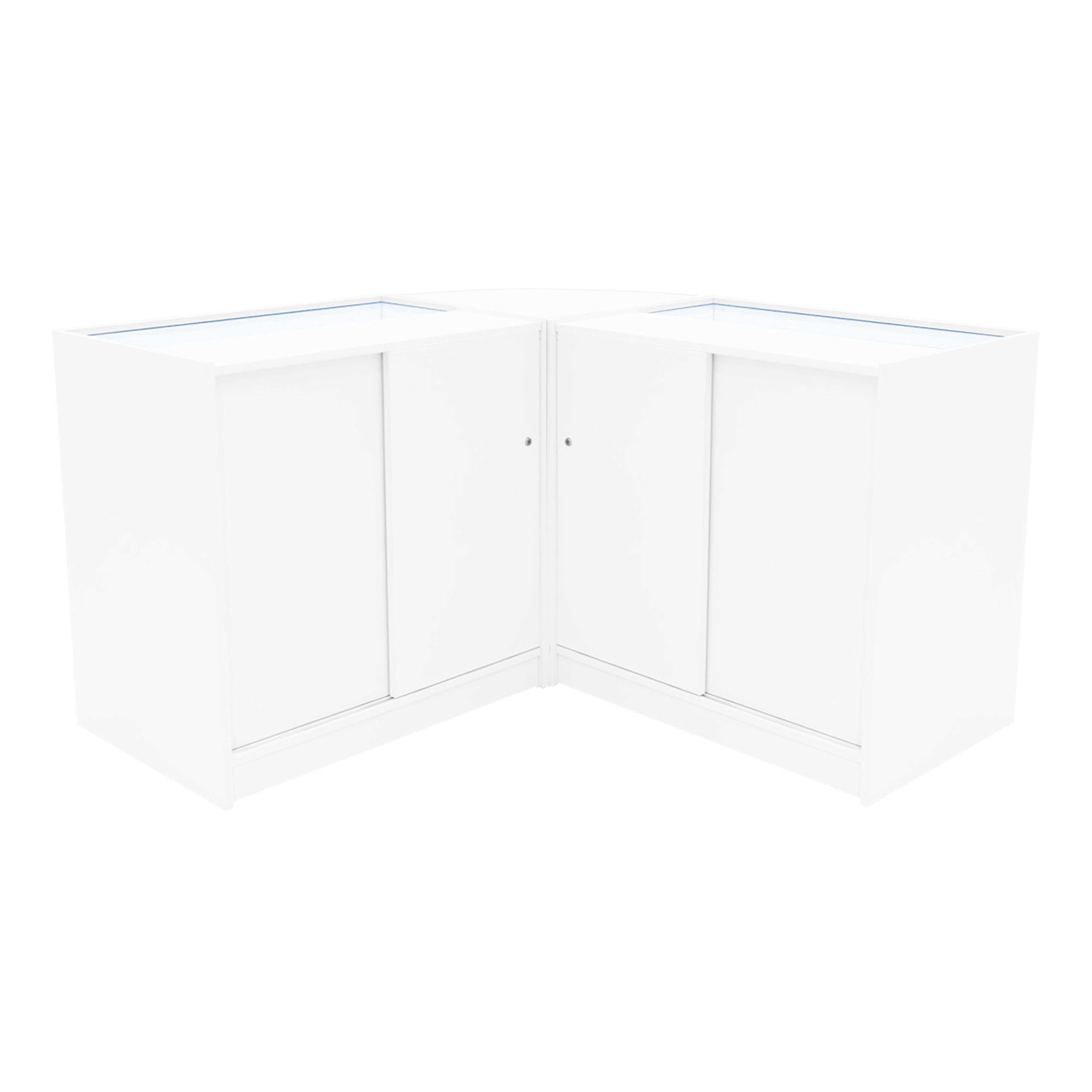Selene LED Shop Counter Set CM60 and 2 × C900 – White