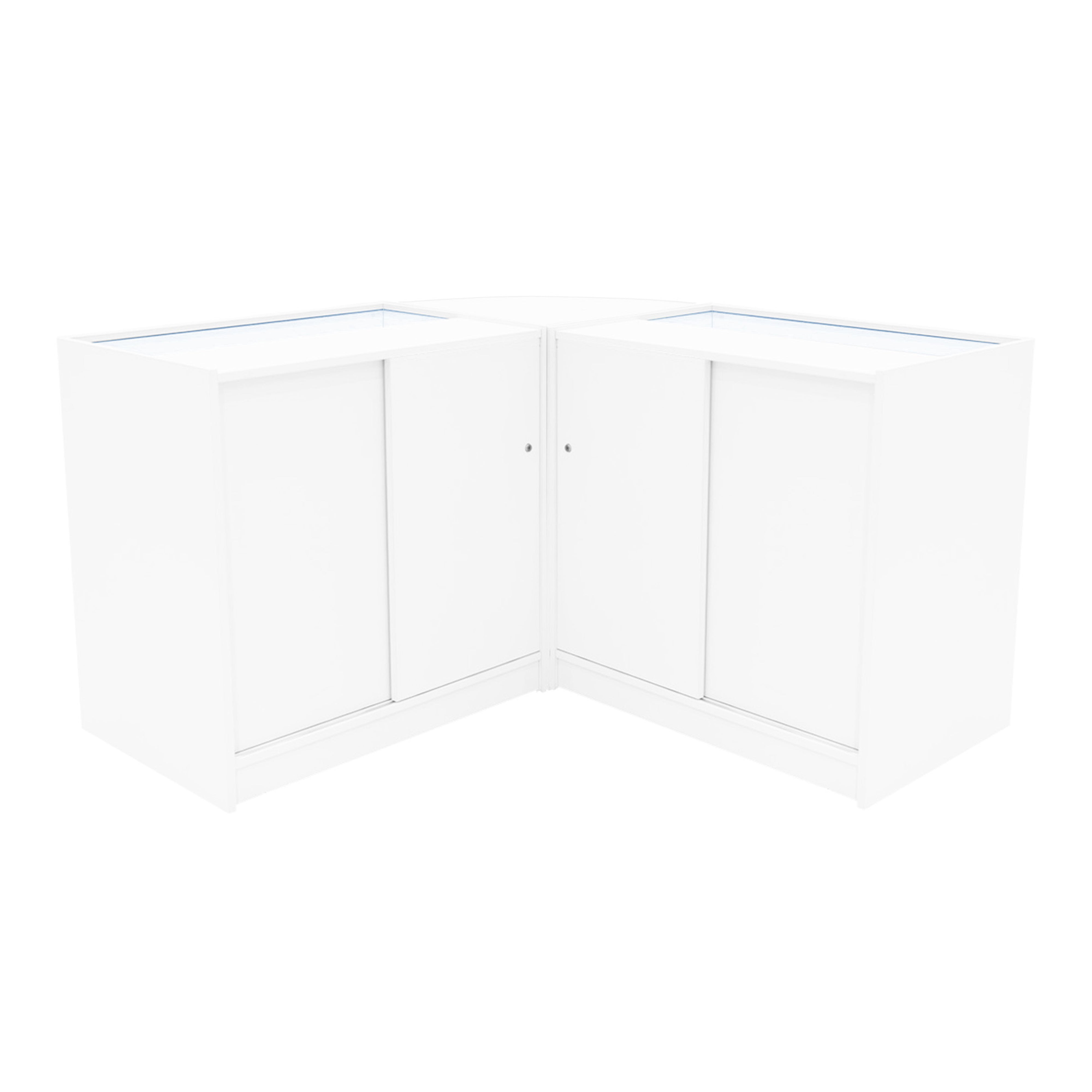 Helios LED Shop Counter Set CM60 and 2x K900 – White