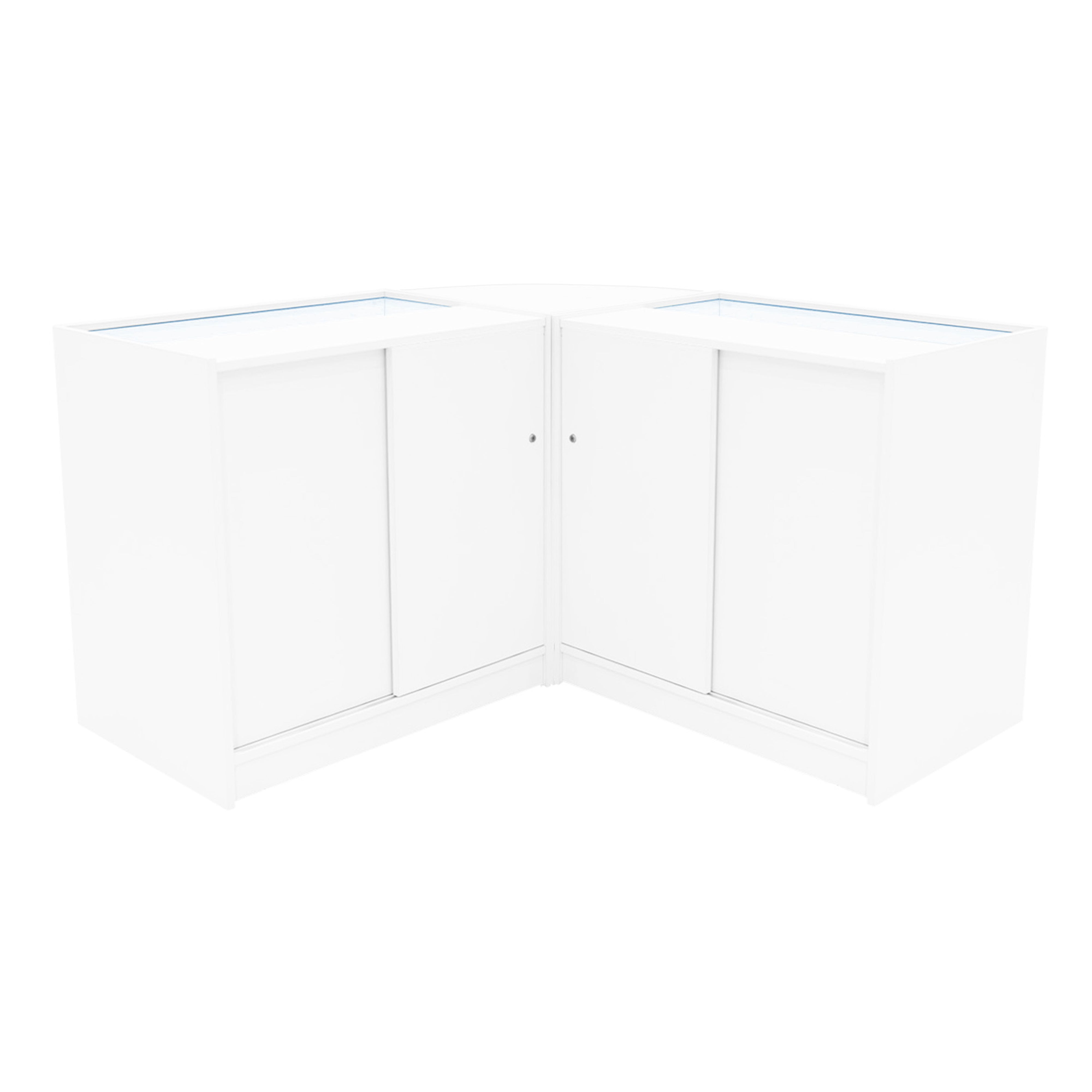 Demeter LED Shop Counter Set – K900, B900 and LM60 – White