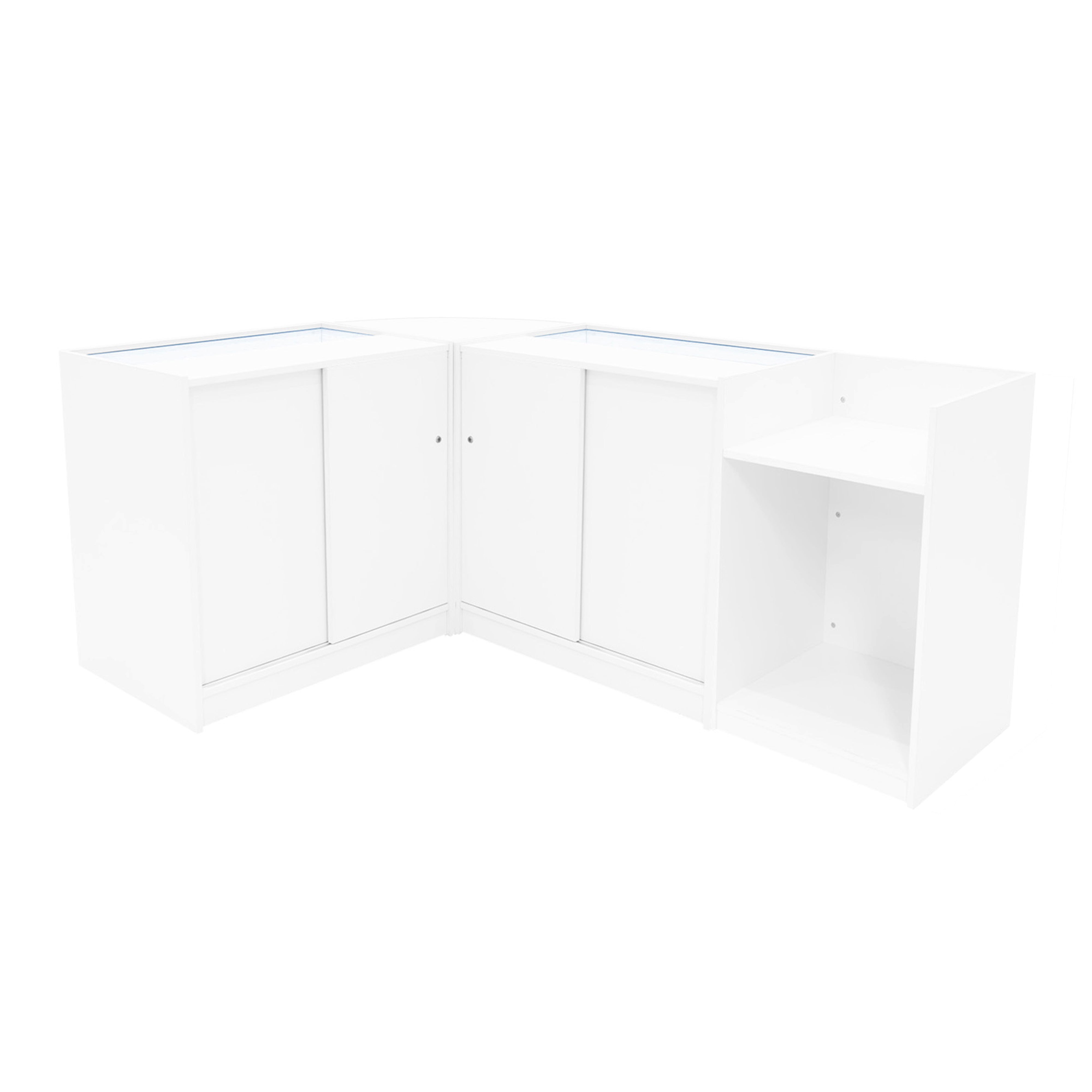 Vega LED Shop Counter Set – K900, C900, TB60, CM60 – White