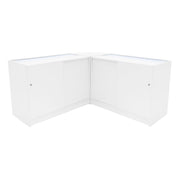 Iris LED Shop Counter Set CM60 with 2 x B1200 – White
