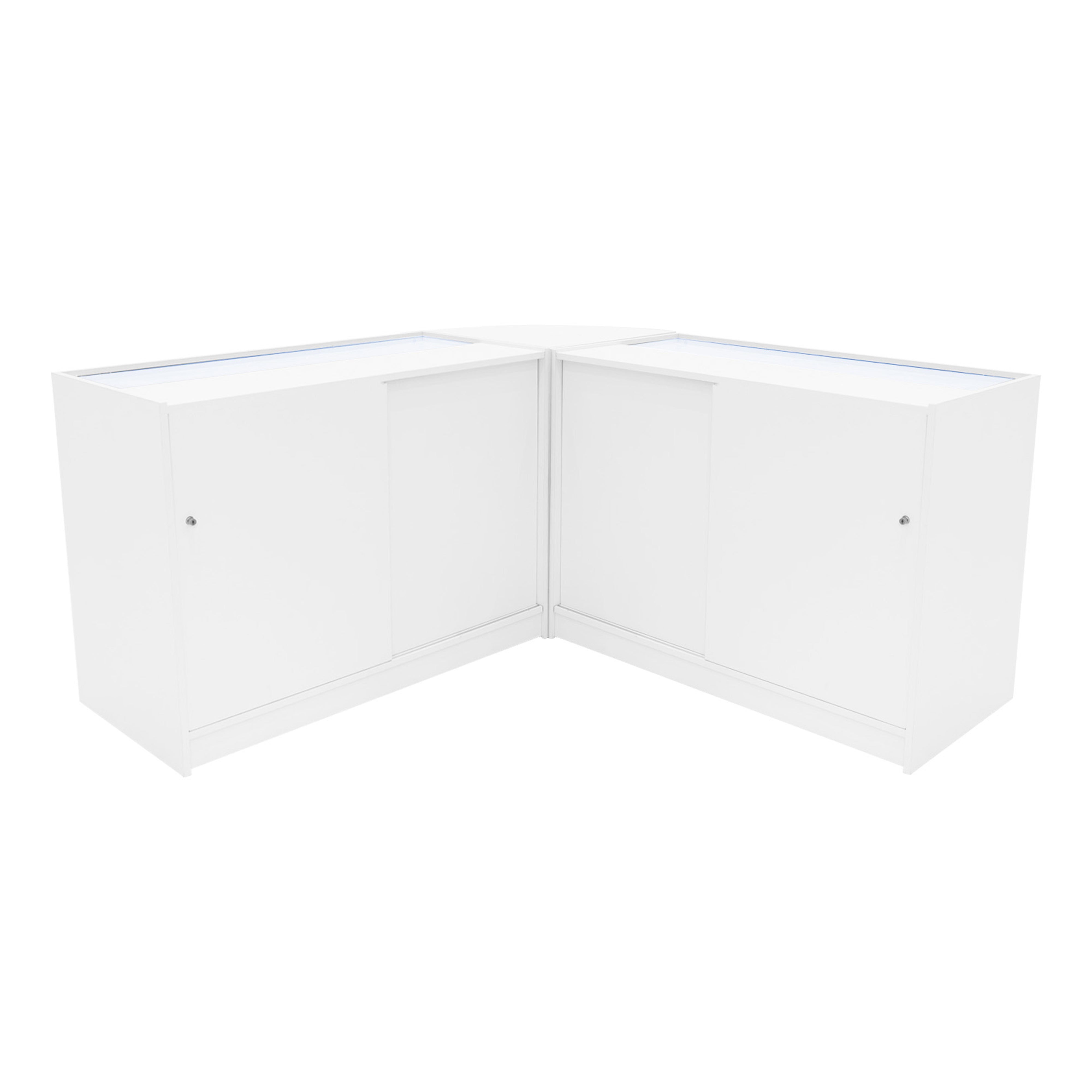 Selene LED Shop Counter Set CM60 with 2 x C1200 – White