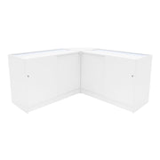 Adonis LED Shop Counter Set B1200, C1200 and CM60 – White