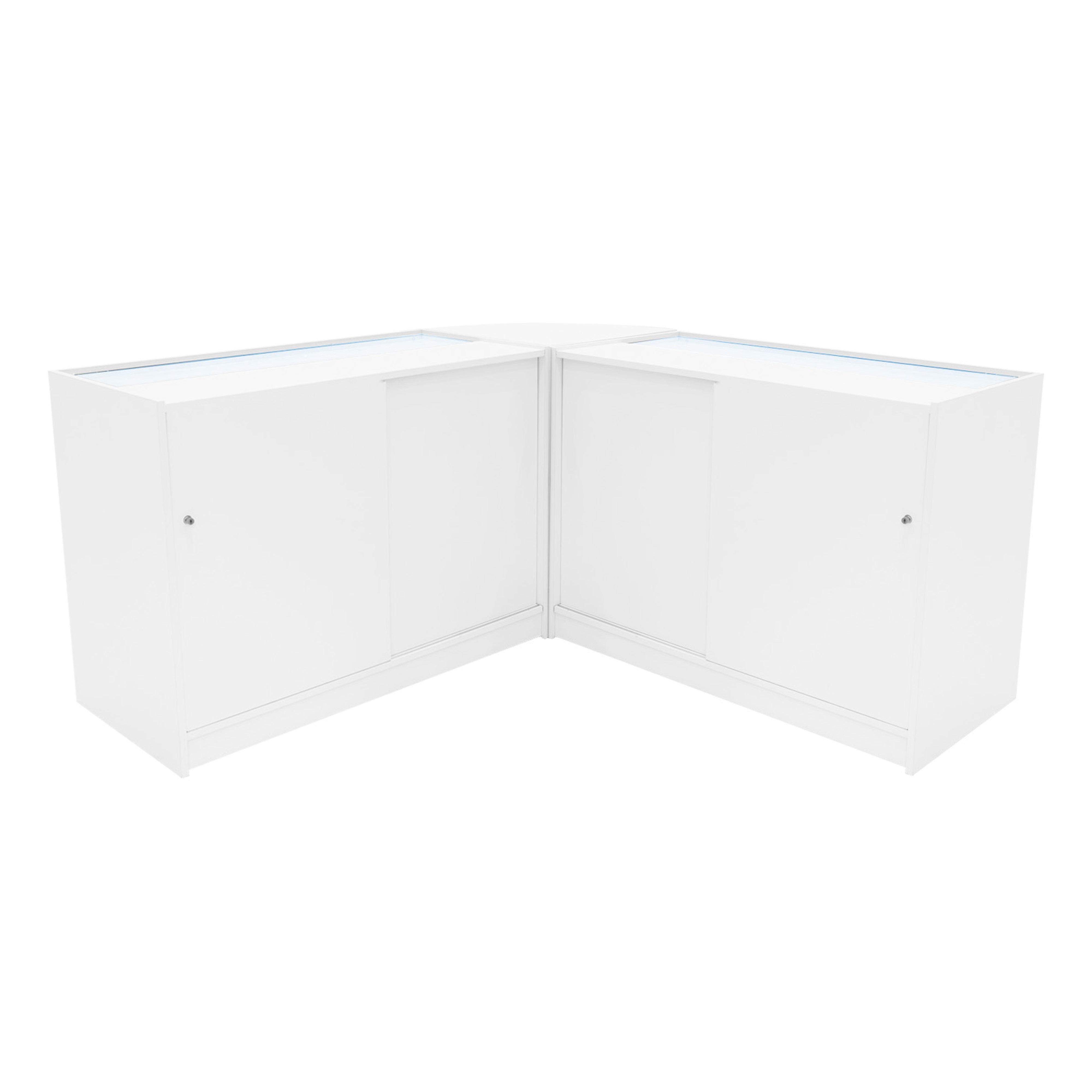 Hera LED Shop Counter Set K1200, C1200 and CM60 – White