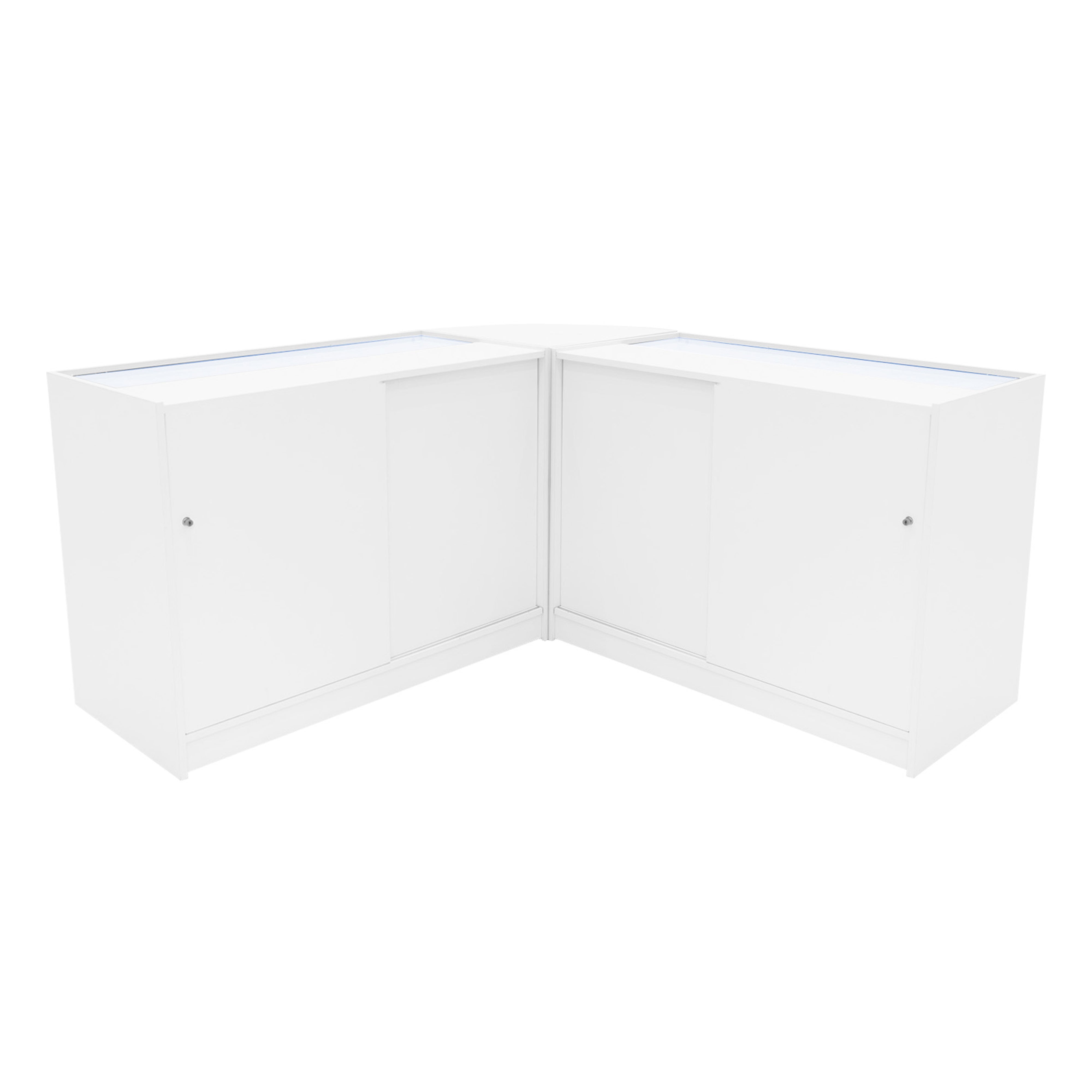Theseus LED Shop Counter Set LM60 with 2x B1200, White