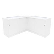 Harmonia LED Shop Counter Set B1200, C1200 and LM60 – White