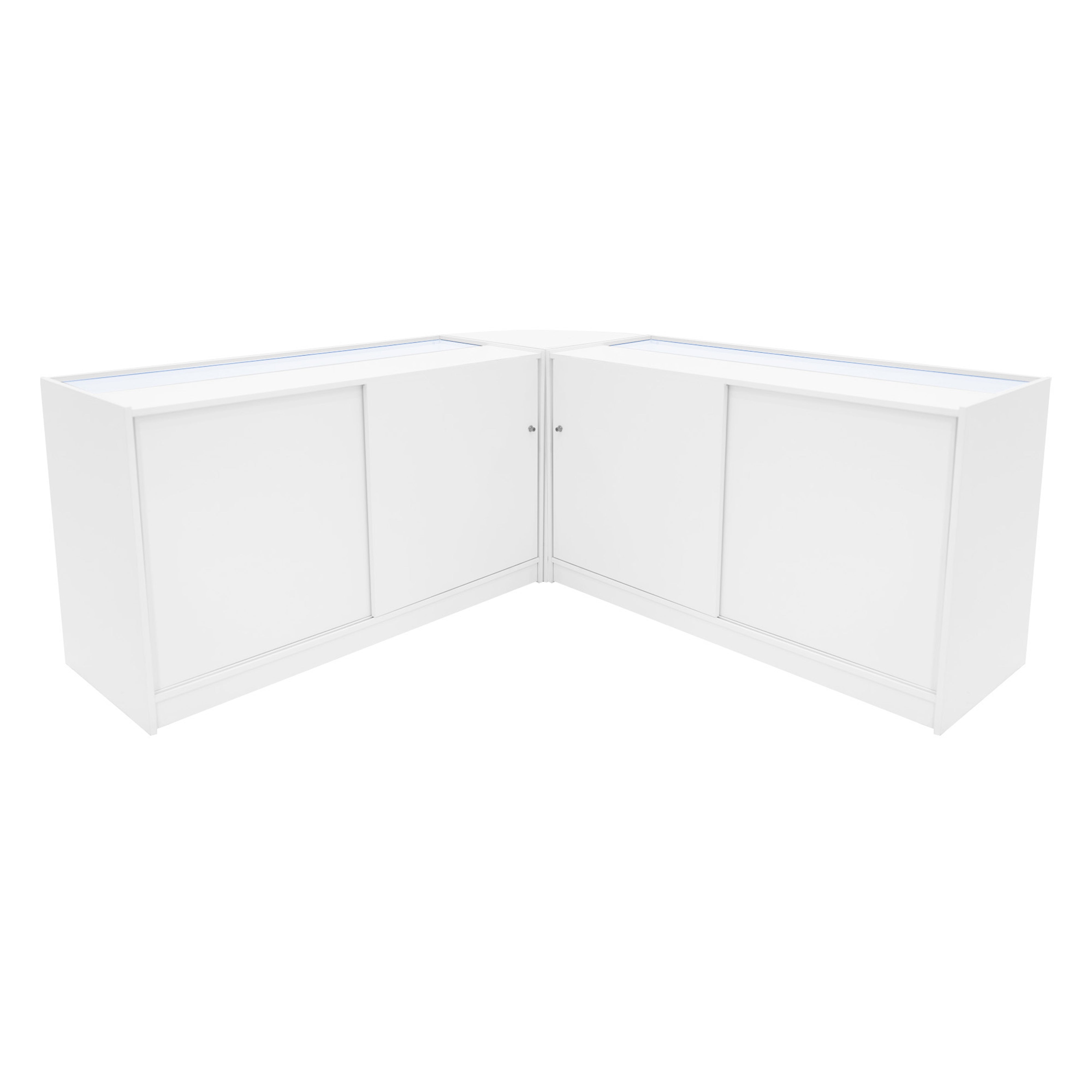 Theseus LED Shop Counter Set LM60 with 2x B1500 - White