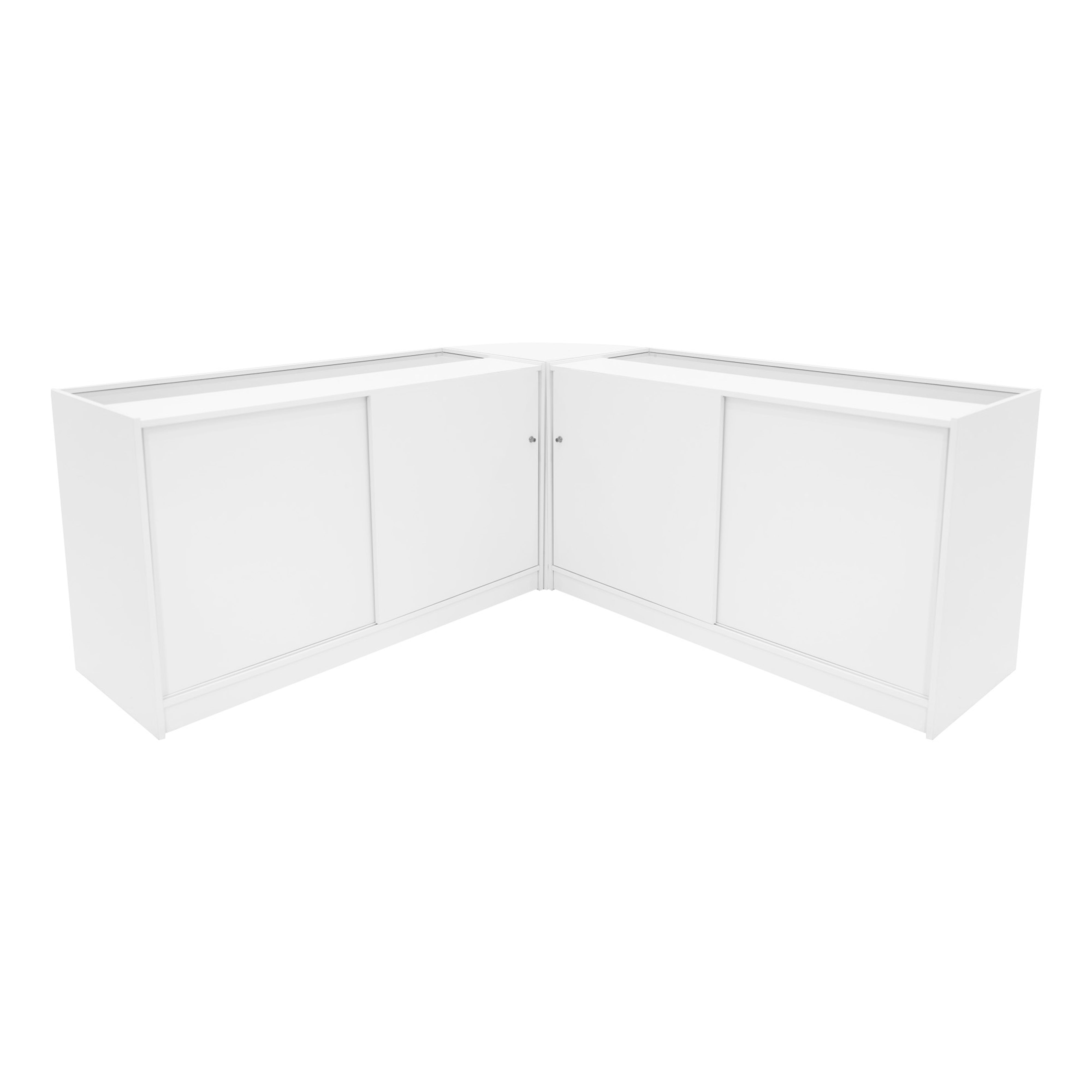 Harmonia LED Shop Counter Set (B1500, C1500, LM60) – White