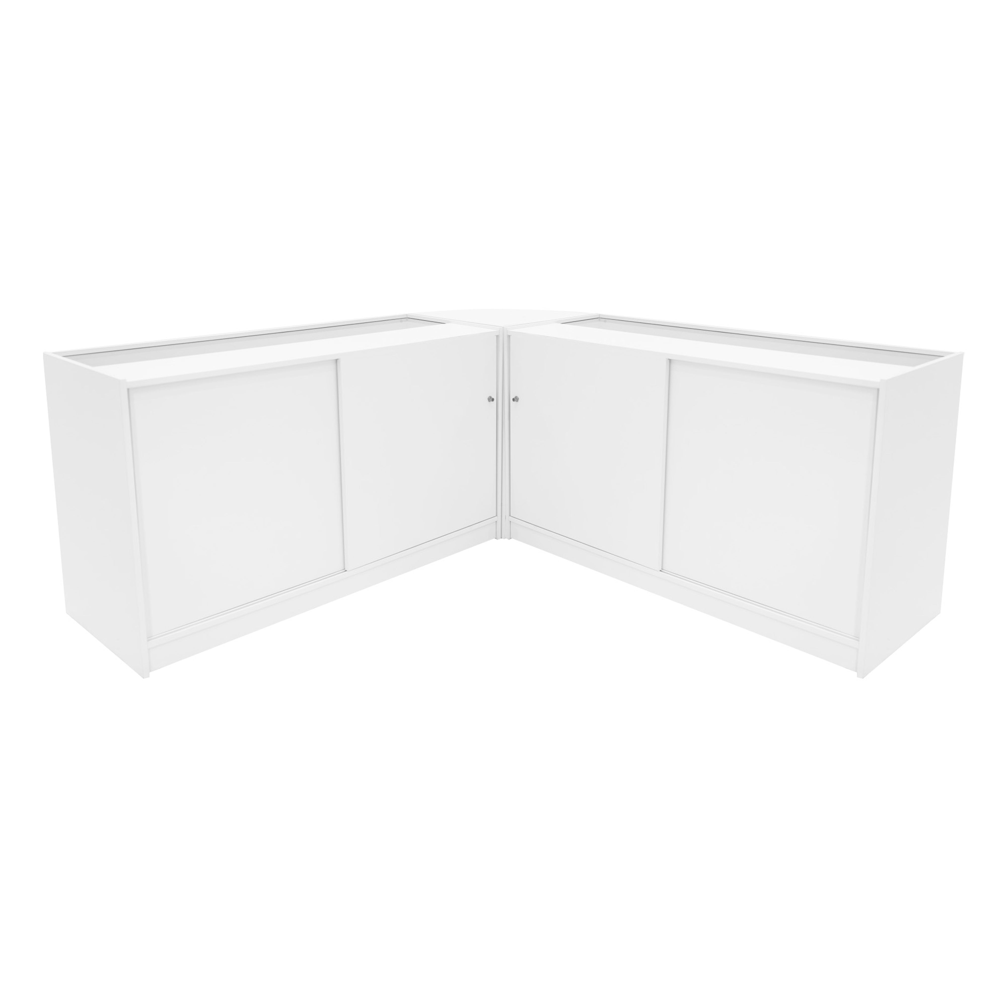 Demeter LED Shop Counter Set with K1500, B1500 and LM60 – White
