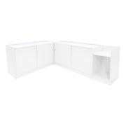 Europa LED Shop Counter Set B1500, C1500, TB60 and LM60 – White
