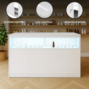 B1500 White LED Retail Shop Counter