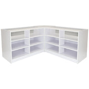 Fusion Brilliant White Shop Counter and Retail Display Set