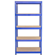 Q-Rax Blue Metal Racking Units – 3 x 90 cm and 2 x 120 cm