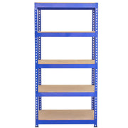 3 x 90cm Q-Rax Blue Metal Racking Units and Workbench