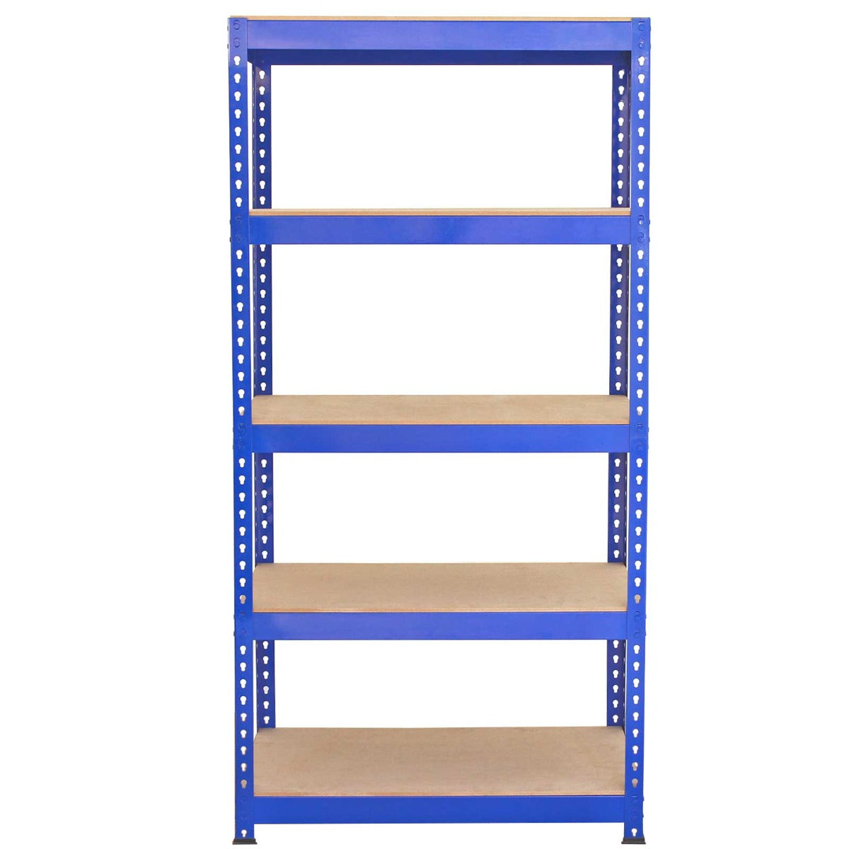 Q-Rax Blue Metal Racking Units – 3 × 120 cm and 2 × 90 cm