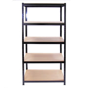 Monster Racking T-Rax Metal Storage Shelves – Black – 90 cm W x 45 cm D – Set of 3