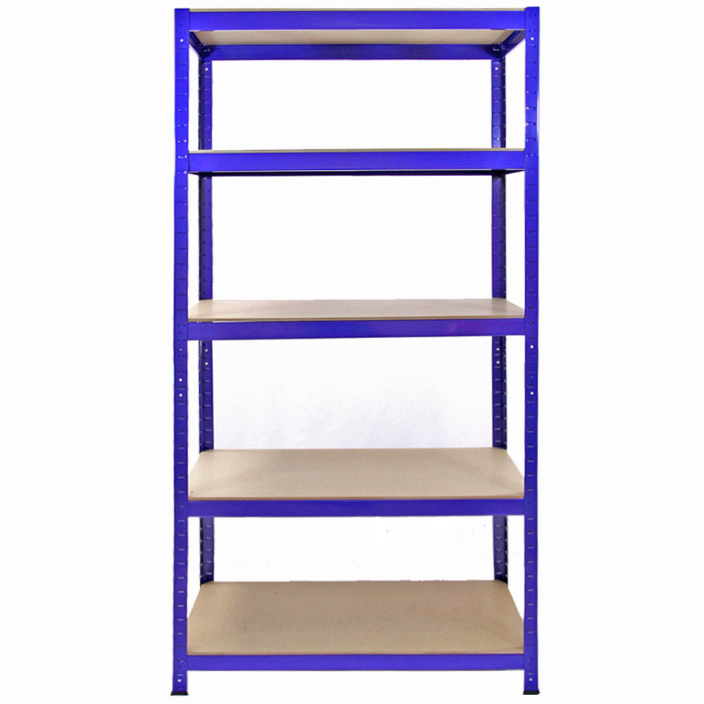Monster Racking T-Rax Metal Storage Shelves – Blue, 90 cm W x 45 cm D, Set of 4