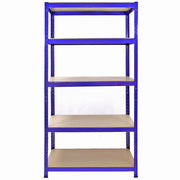 Monster Racking T-Rax Metal Storage Shelves – Blue, 90 cm Wide x 45 cm Deep, Set of 5