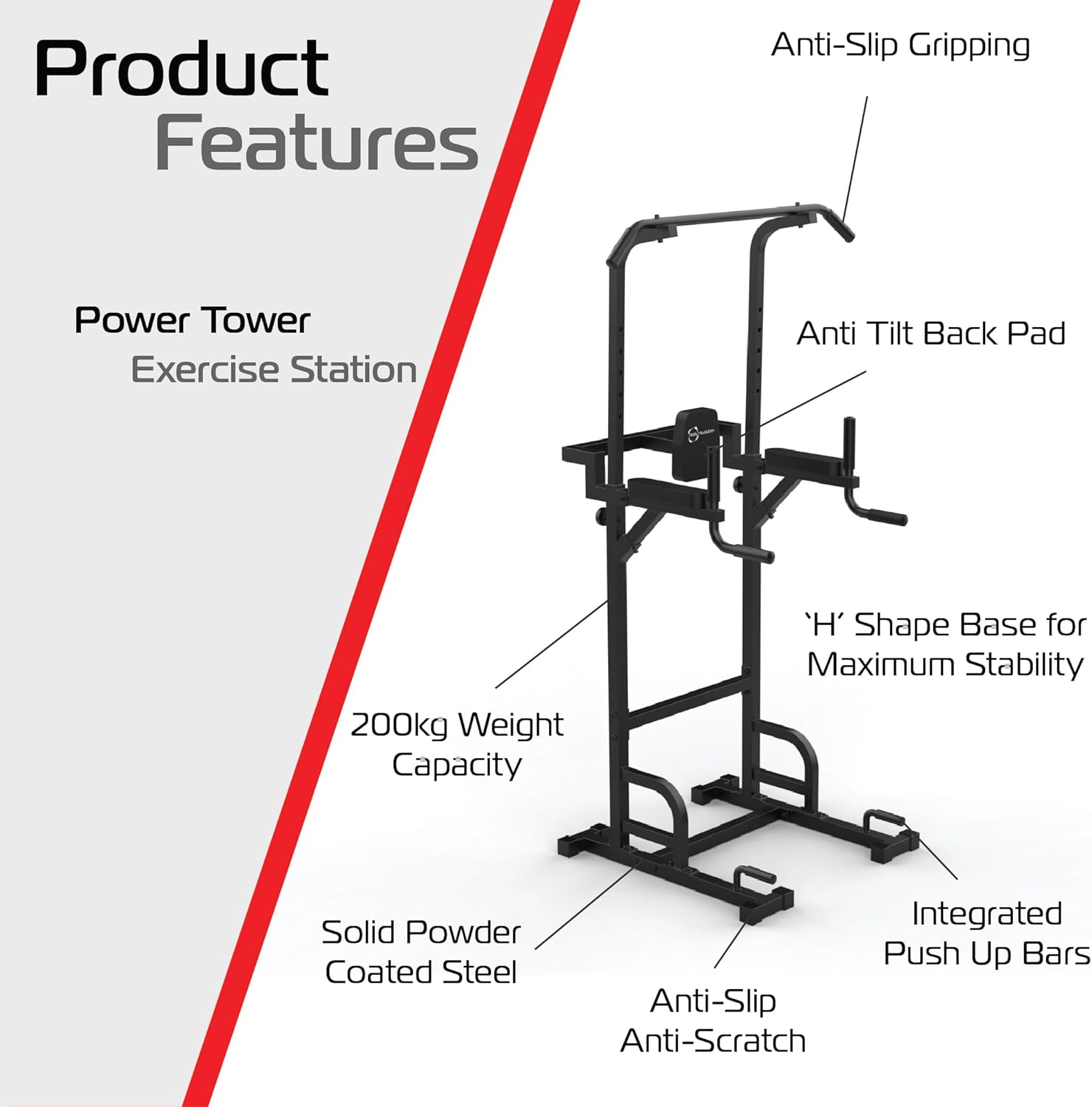 Body Revolution Parallettes and Dip Tower – Full-Size Fitness Station
