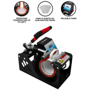 PixMax Sublimation Mug Press – Mug Heat Press for Sublimation Printing