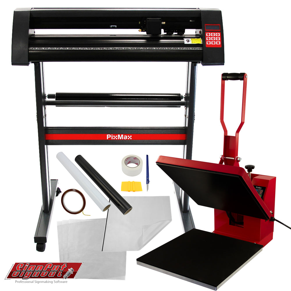 PixMax 38 cm Clamshell Heat Press and Vinyl Cutter
