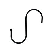S-Shaped Steel Hanging Hooks – Black – 8-Pack