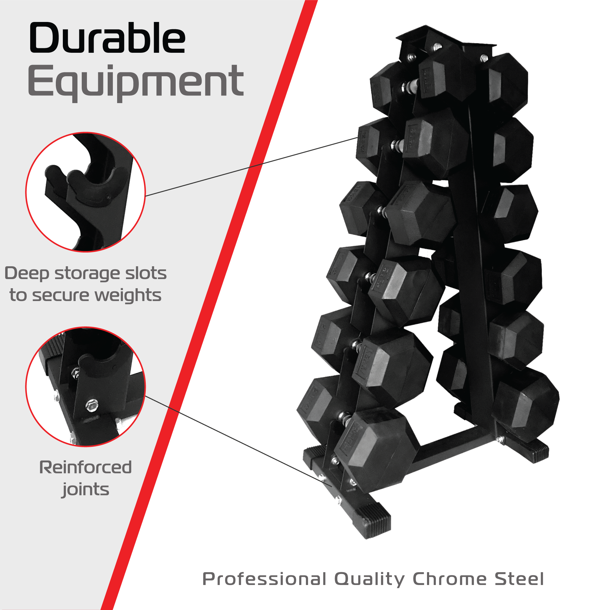 6-Tier Dumbbell Rack