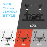 Velo Pro Red Magnetic Turbo Bike Trainer with Mat