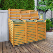 Triple Wheelie Bin Storage Unit