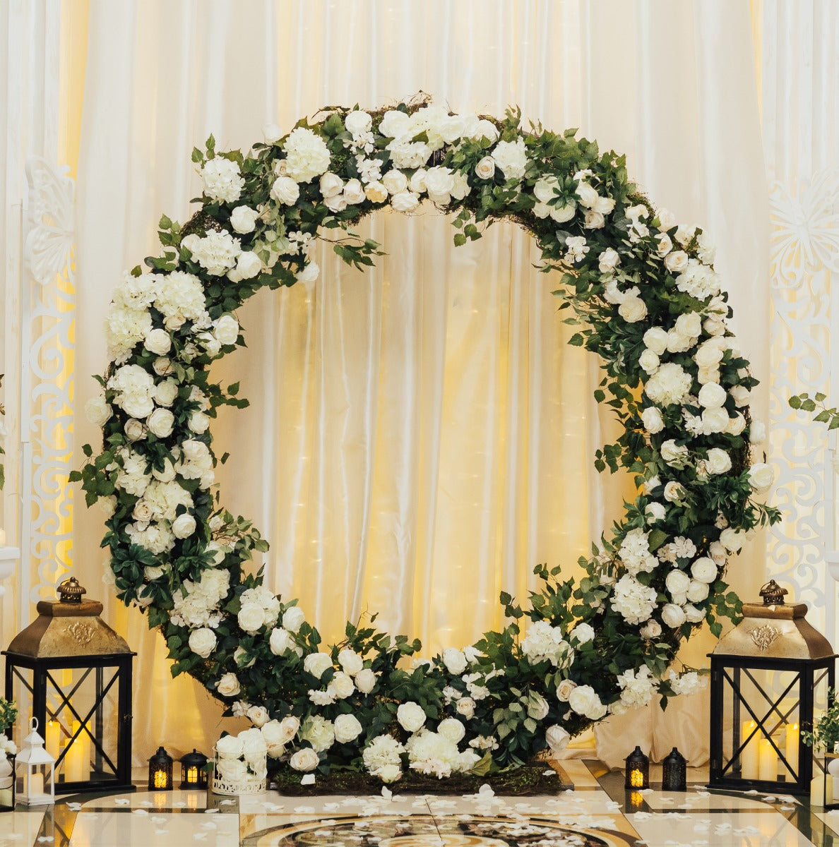 Wedding Moongate Arch 200 cm - Silver