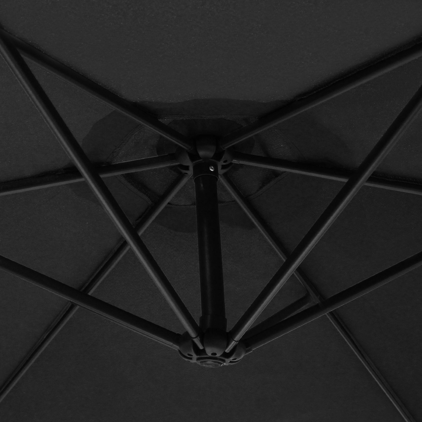Black Cantilever Parasol with Square Base