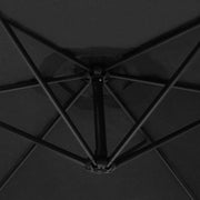 Black Cantilever Parasol with Square Base